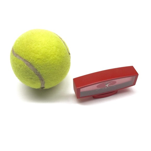 Miniature Red Mini Retro TV style clock, QUARTZ Japan Movement, La Brea, New - Picture 8 of 8